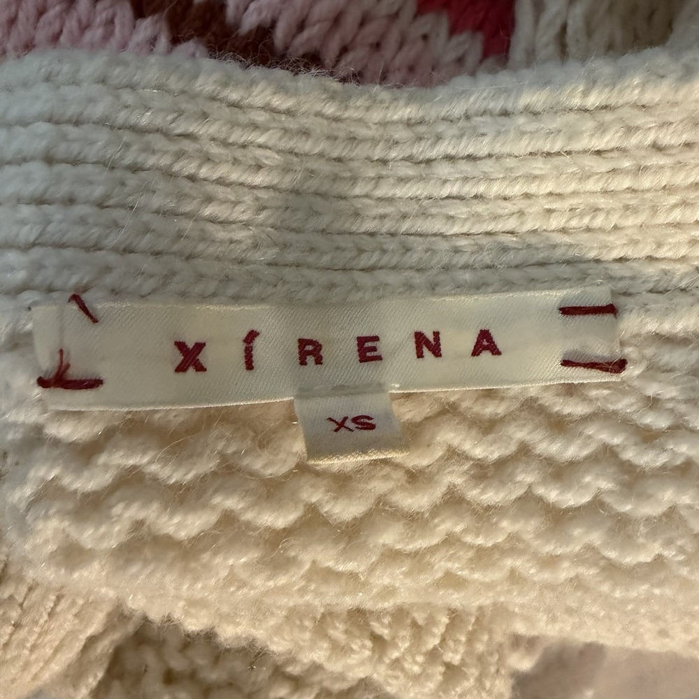 XíRENA Striped Cardigan XS Chunky Knit Boho Oversized Open Front Alpaca Blend - Picture 12 of 12